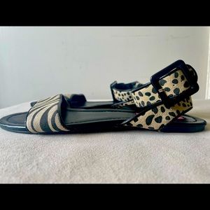 BETSEY JOHNSON Animal print ‘WILD’ sandals